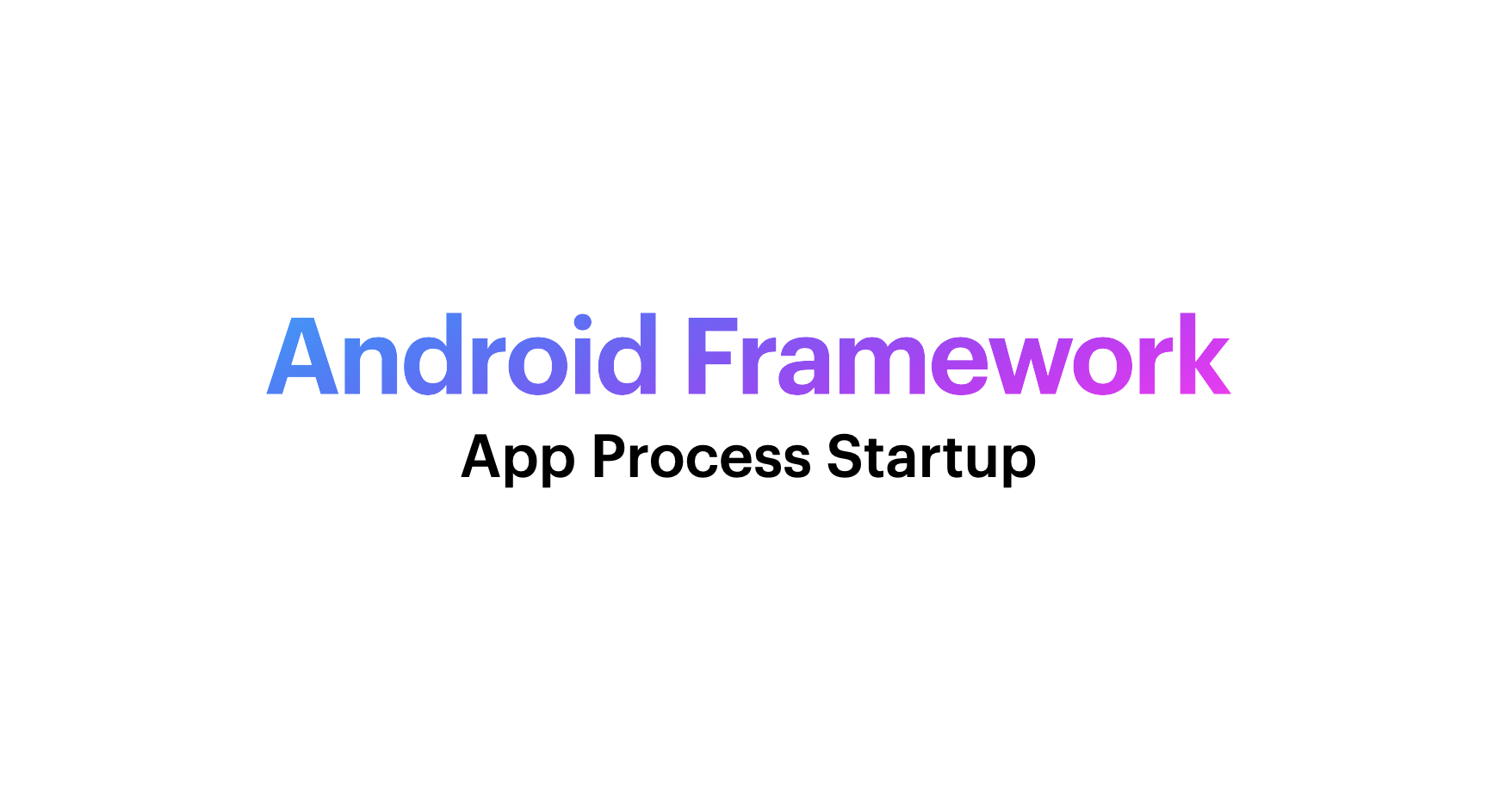 Android Framework（三）——应用程序进程启动流程